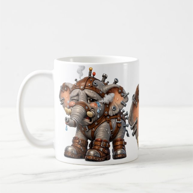Elefant Chuck Kaffemugg (Vänster)