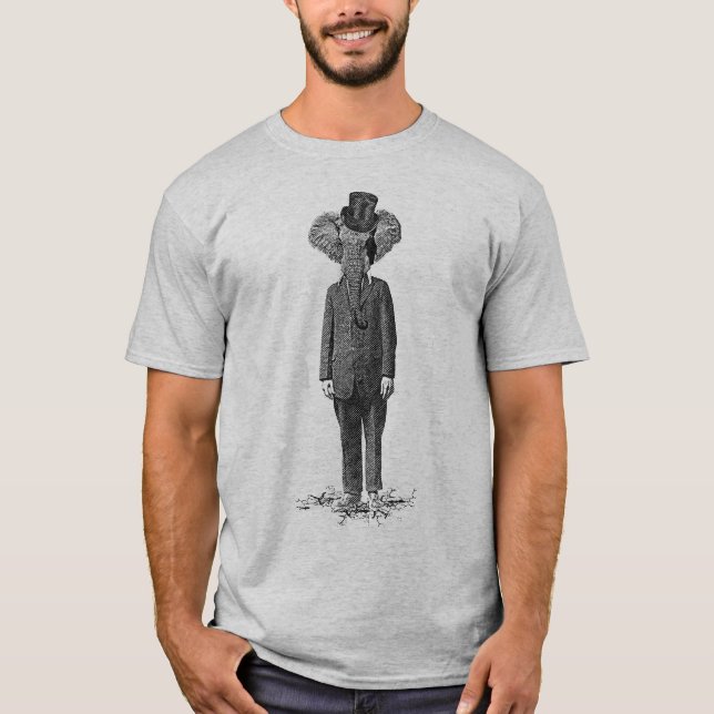 Elefant dandy t-shirt (Framsida)