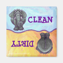 Elefant Dirty Clean Dods Magnet