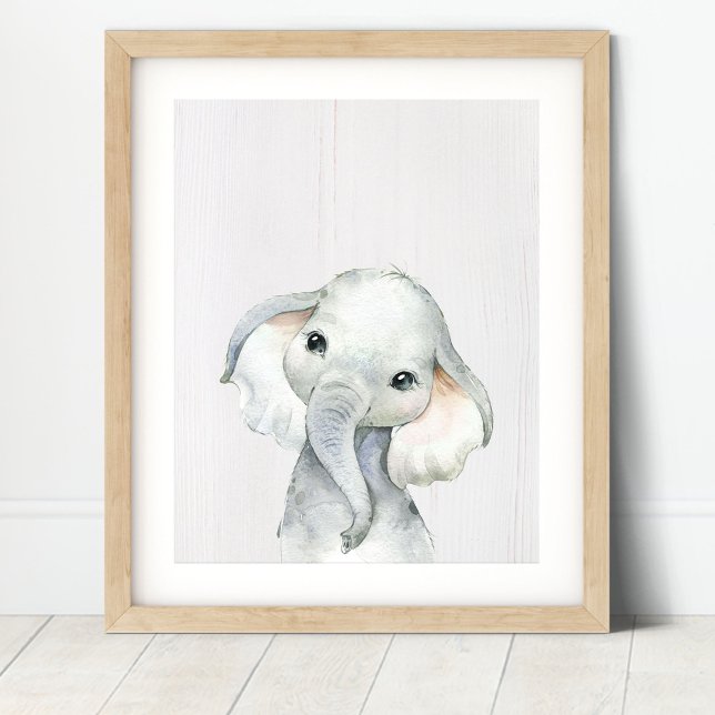 Elefant Djungel Safari Barn Rum Konsttryck Poster (Skapare uppladdad)