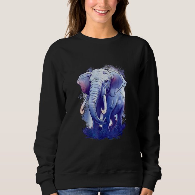Elefant Djur Färgrik  Djur  Elefant T Shirt (Framsida)