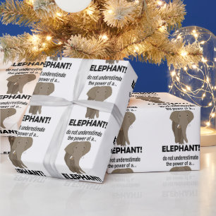 Elefant Djur Safari Rolig Elefant Presentpapper
