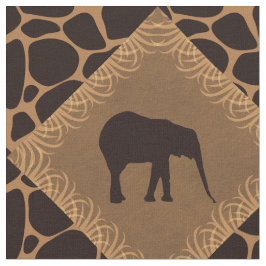 Elefant & djur tryckdiamantmodell tyg