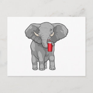 Elefant Drickmugg Vykort