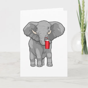Elefant Dricksmugg Kort