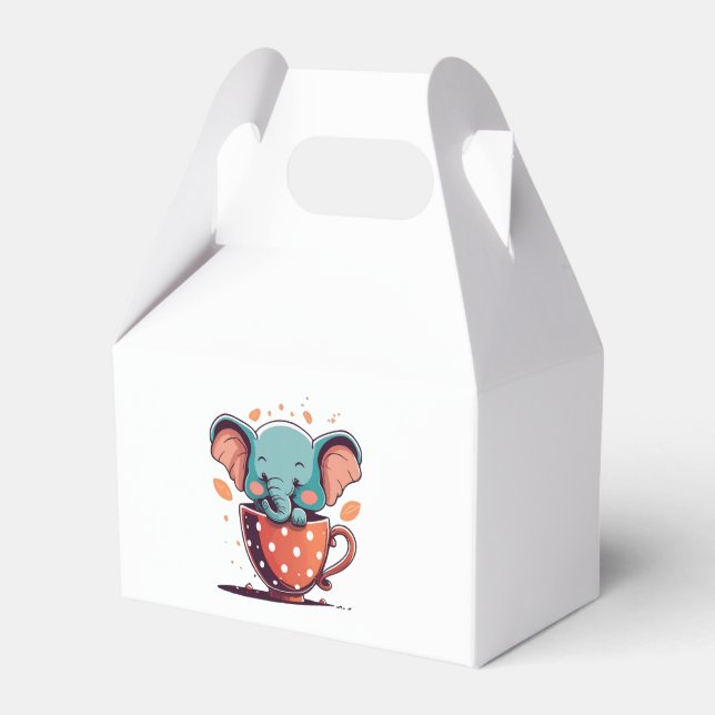 Elefant Elegans Presentaskar (Framsidan Sidan)