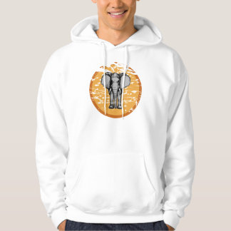 Elefant, fåglar och hoodies för sweatshirt