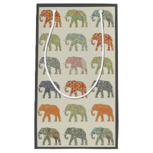 Elefant Färgrik Djurmönster Modern