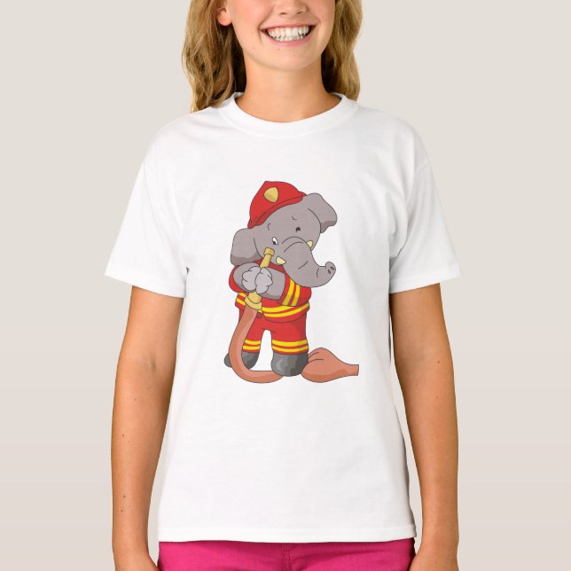 Elefant FIrefighter Tshirts och Gifts (Framsida)