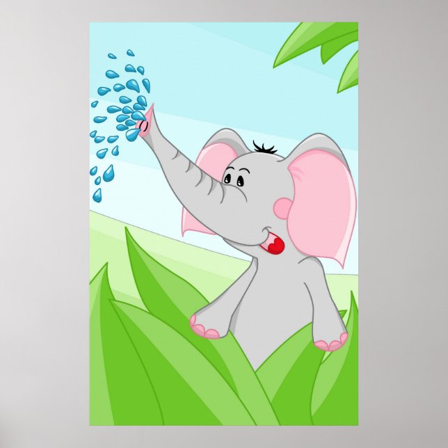 Elefant från Afrika Poster (Framsidan)