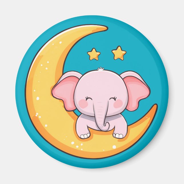 elefant från lycklig baby magnet (Framsidan)