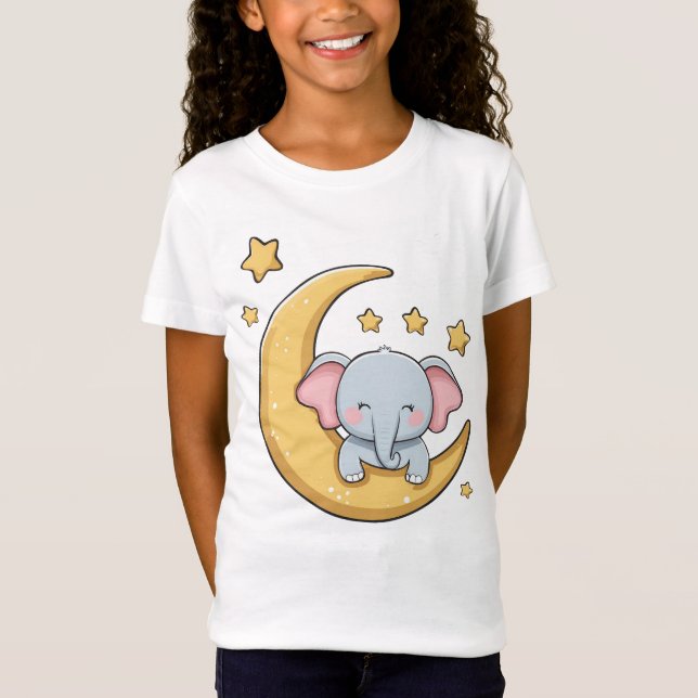 elefant från lycklig baby t shirt (Framsida)
