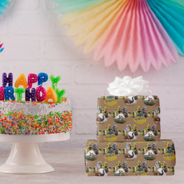 Elefant,Giraffe,Papper för radbrytning av Zebra-av Presentpapper (Skapare uppladdad)