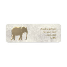 Elefant Guld Returadress