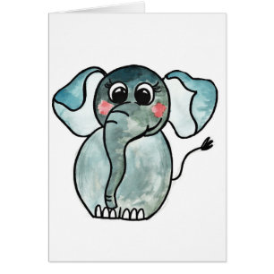 Elefant Hälsningskort