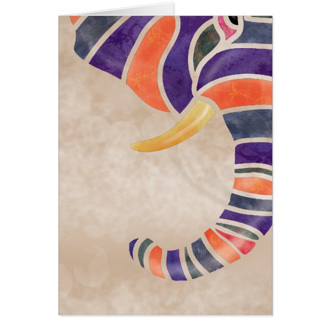 Elefant Hälsningskort (Framsidan)