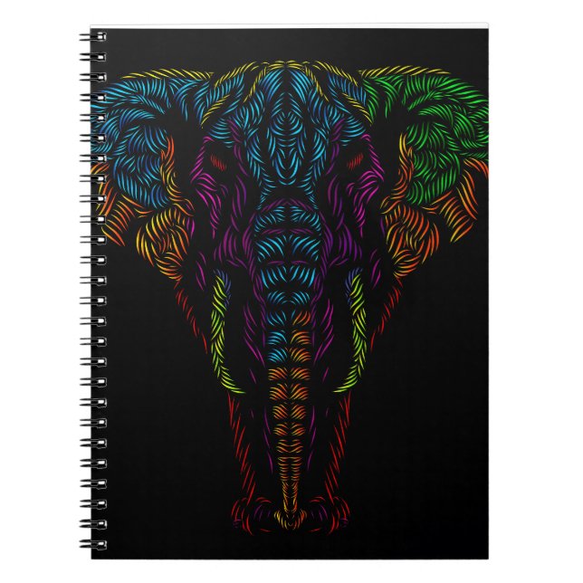 Elefant head design anteckningsbok (Framsidan)