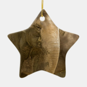 Elefant/Heffalump Julgransprydnad Keramik