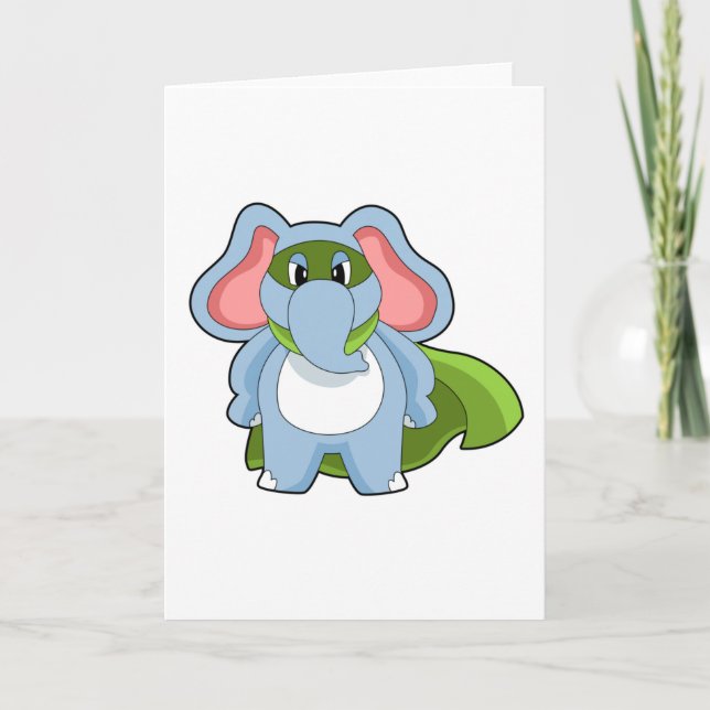 Elefant Hjälte Kort (Framsida)