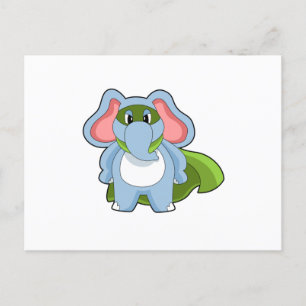 Elefant Hjälte Vykort