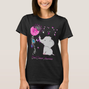Elefant I Bära medan för oral cancer T Shirt