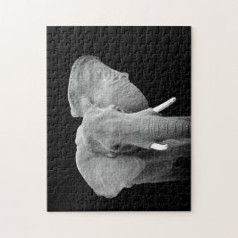 Elefant i Black and White Pussel
