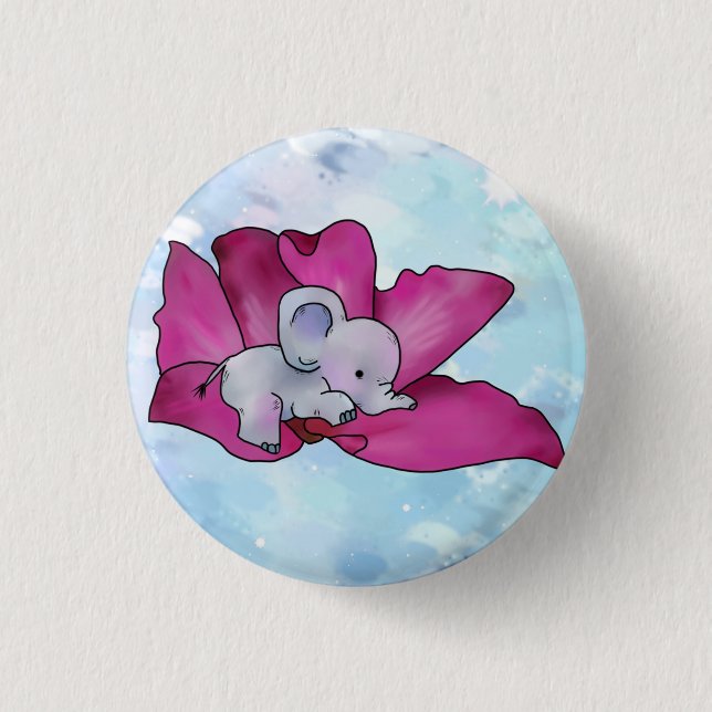 Elefant i Blüte Knapp (Framsida)
