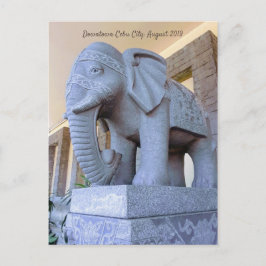 Elefant i Cebu City Vykort