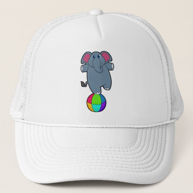 Elefant i Circus med Circus boll Keps (Framsida)