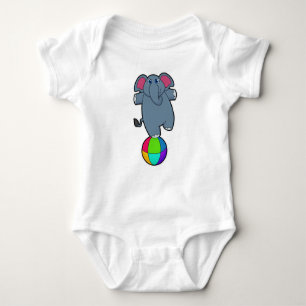 Elefant i Circus med Circus boll T Shirt