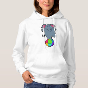 Elefant i Circus med Circus boll T Shirt