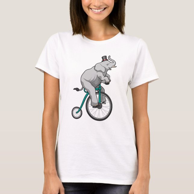 Elefant i Circus med Cycle T Shirt (Framsida)