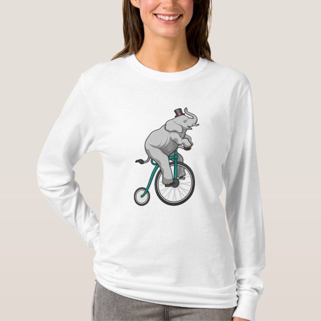 Elefant i Circus med Cycle T Shirt (Framsida)