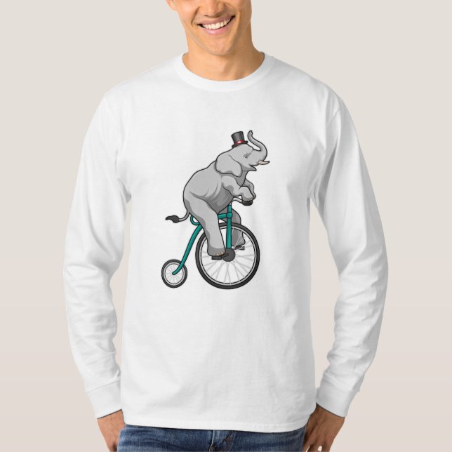 Elefant i Circus med Cycle T Shirt (Framsida)