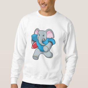 Elefant i fotbollen med utrustning lång ärmad tröja