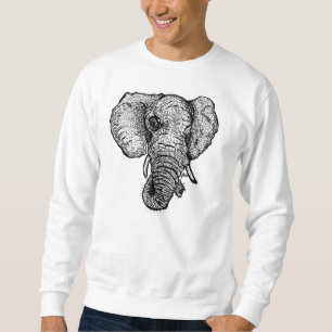 Elefant i rummet (rund hals) långärmad tröja
