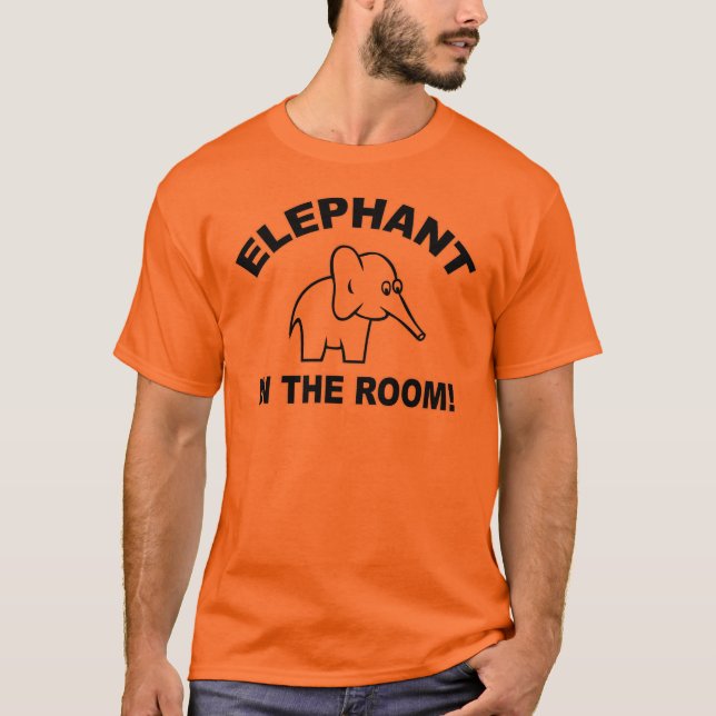 Elefant i rummet tee (Framsida)