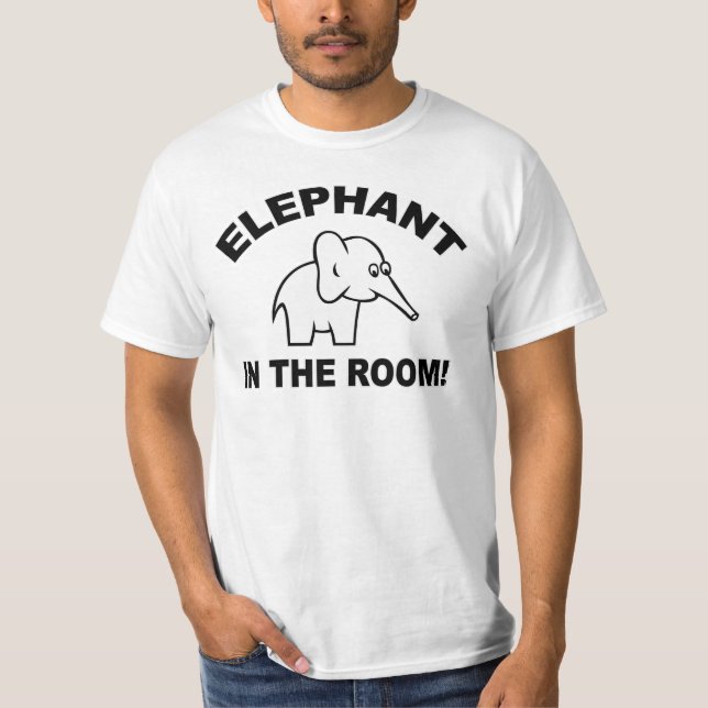Elefant i rummet tee (Framsida)