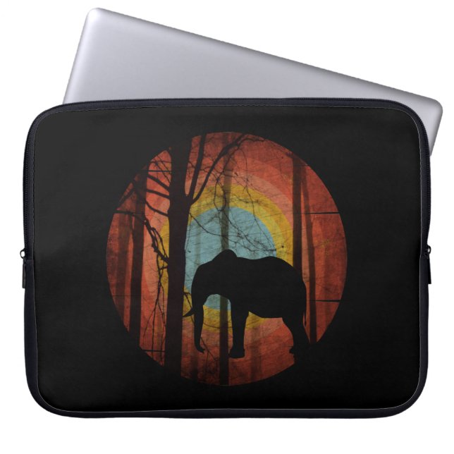ELEFANT I SKOGEN LAPTOP FODRAL (Framsidan)