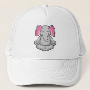 Elefant i Yoga i Kor-legged Keps