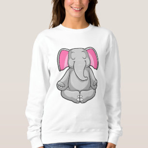 Elefant i Yoga i Kor-legged T Shirt