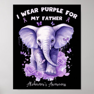 Elefant Jag Har Lila För Min Far Heimerheimer' Poster