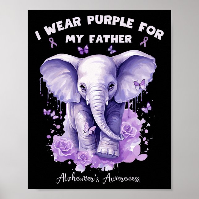 Elefant Jag Har Lila För Min Far Heimerheimer' Poster (Framsidan)