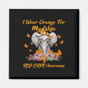 Elefant Jag Har Orange För Min Hustru Rsd Crps Med Magnet