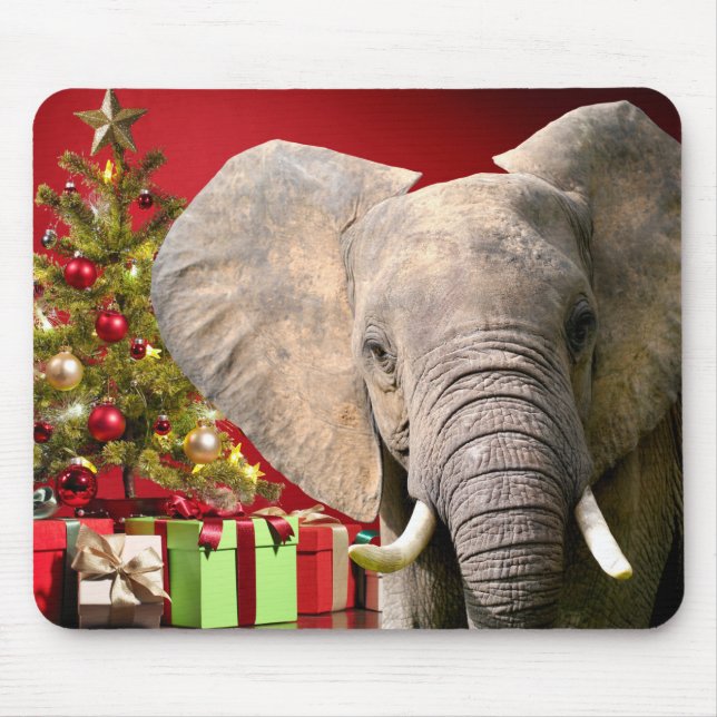 Elefant jul Greetings Musmatta (Framsidan)