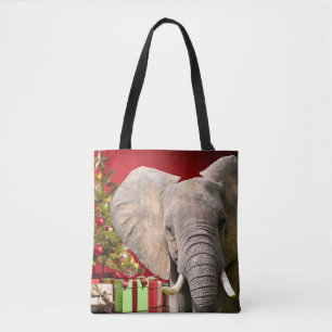 Elefant jul Greetings Tygkasse