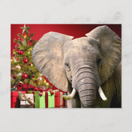 Elefant jul Greetings Vykort