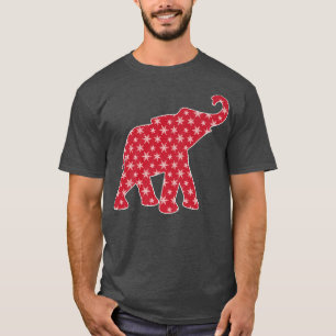 Elefant jul Julafton Jultomten Fairy Ljus T Shirt