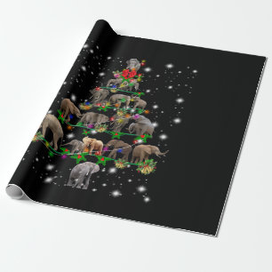 Elefant Julgran som täcks av Flashlight Presentpapper