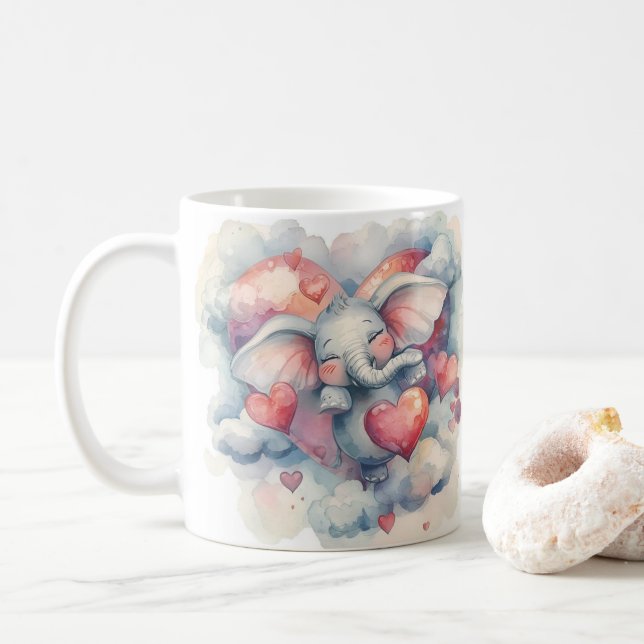 elefant kaffemugg (Med munk)